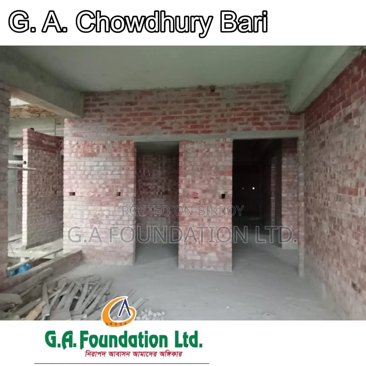4-bedroom Apartment in G. A. Chowdhury Bari, Mirpur for Sale in Mirpur