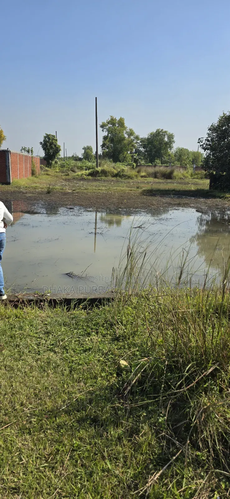 Purbachal Sector-3 Lake View 75'x30' Corner 10 Katha Plot for Sale in Purbachal