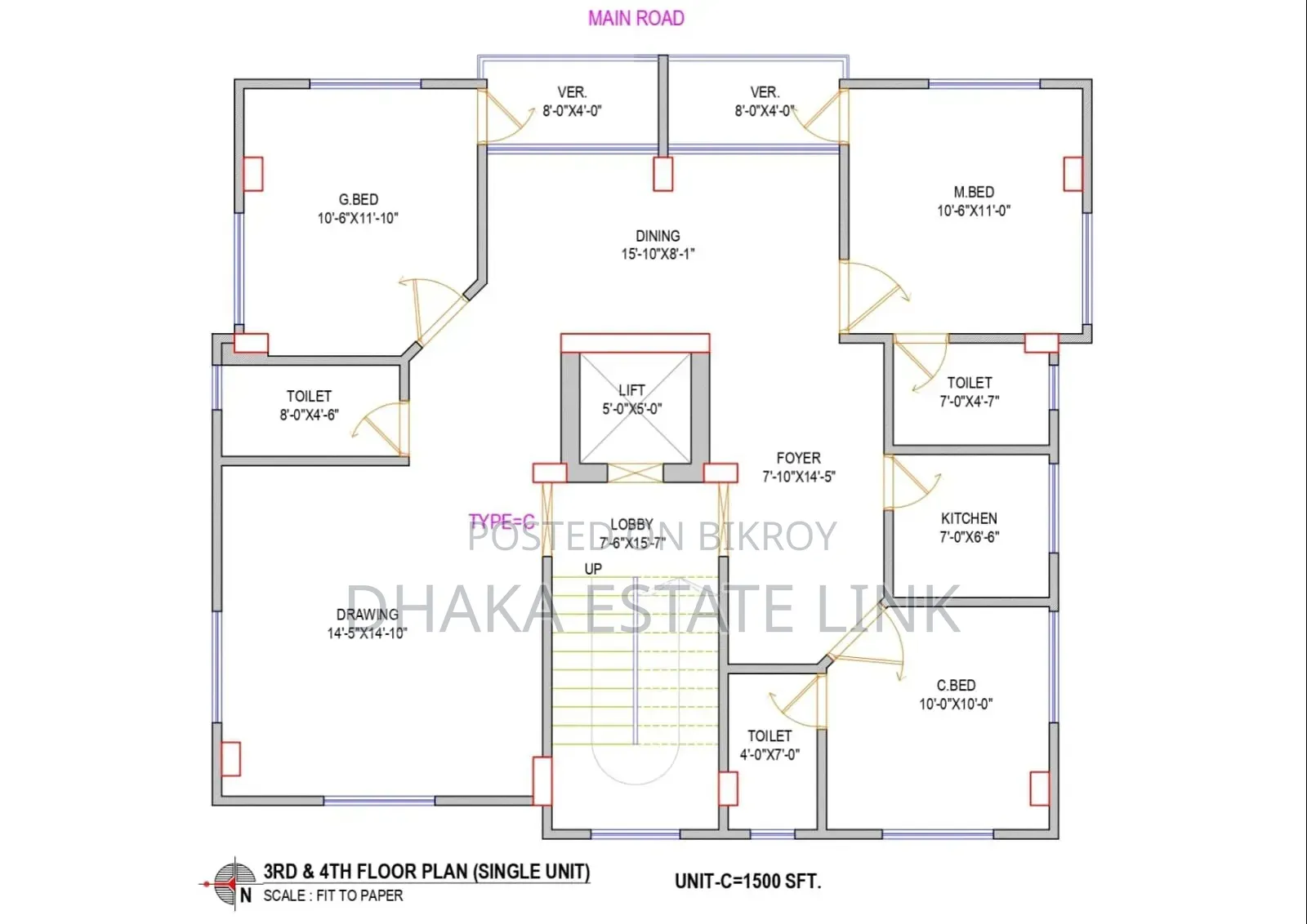 2-bedroom Apartment in Rainbow Hawk Villa, 60 Feet Road for Sale in 60 Feet Road