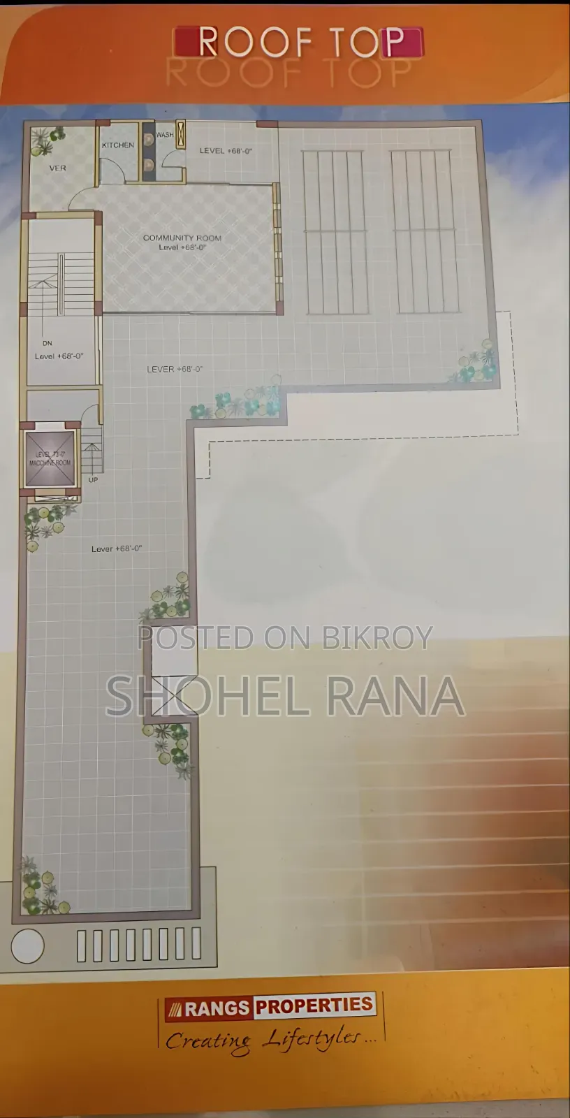 Furnished 3-bedroom Apartment in Rangs Roseland, Banani for sale in Banani