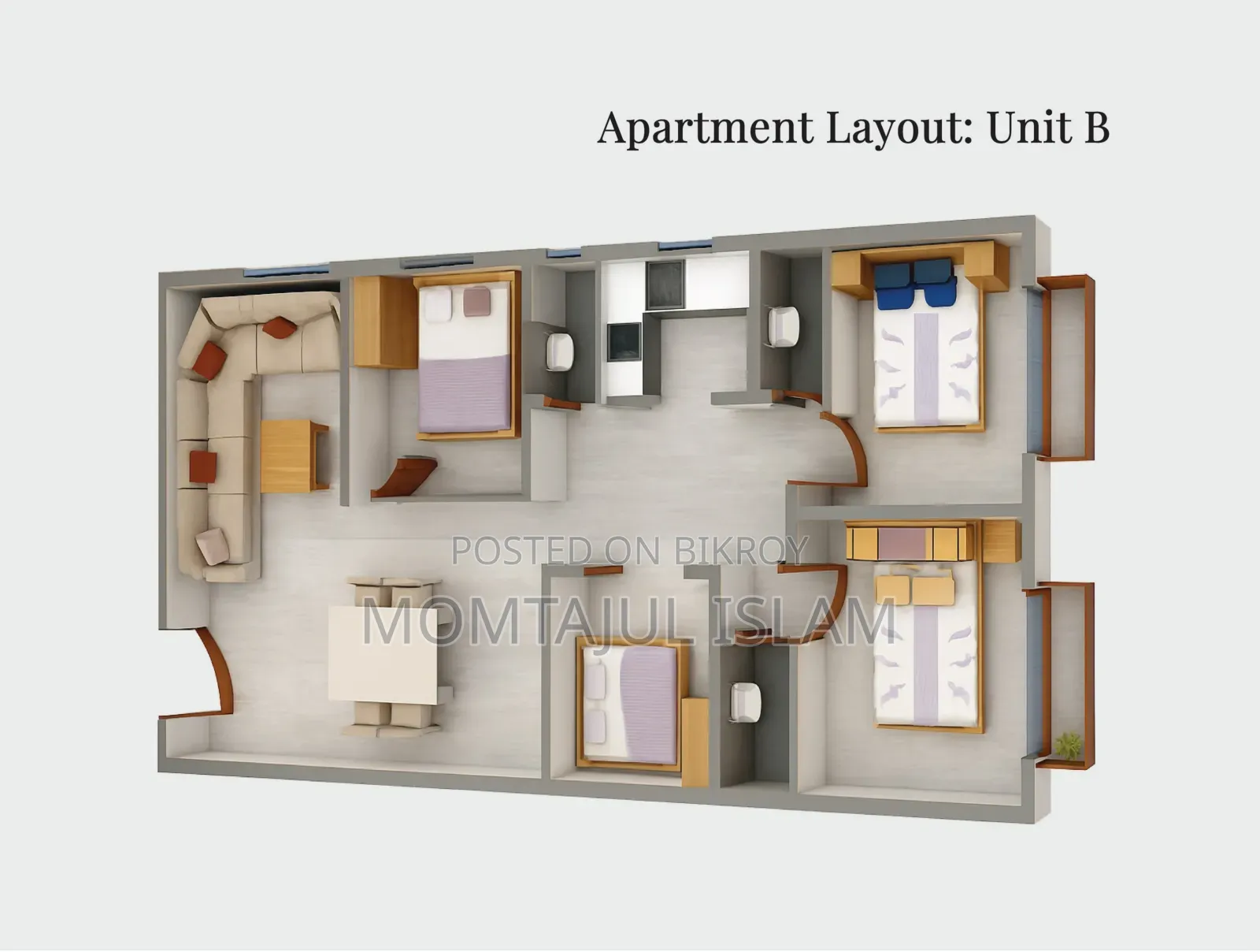 4-bedroom Apartment in Trust Green City, Mirpur DOHS for sale in Mirpur DOHS