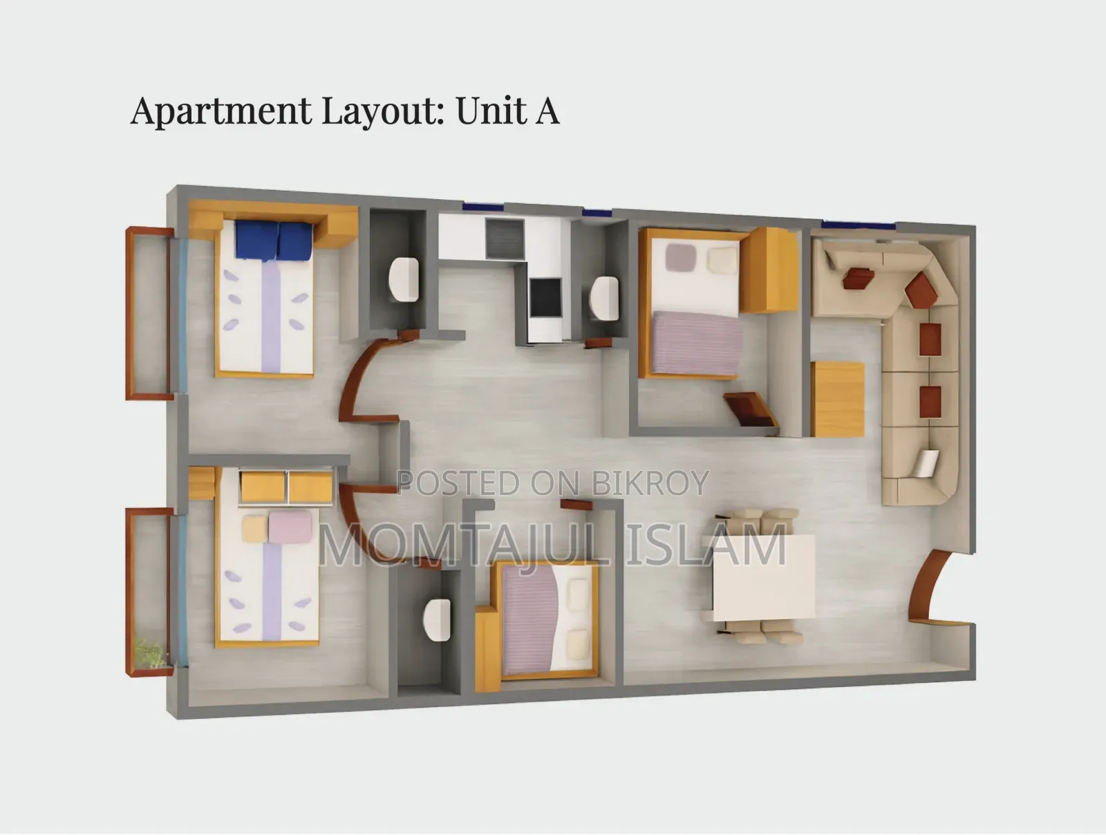 4-bedroom Apartment in Trust Green City, Mirpur DOHS for sale in Mirpur DOHS