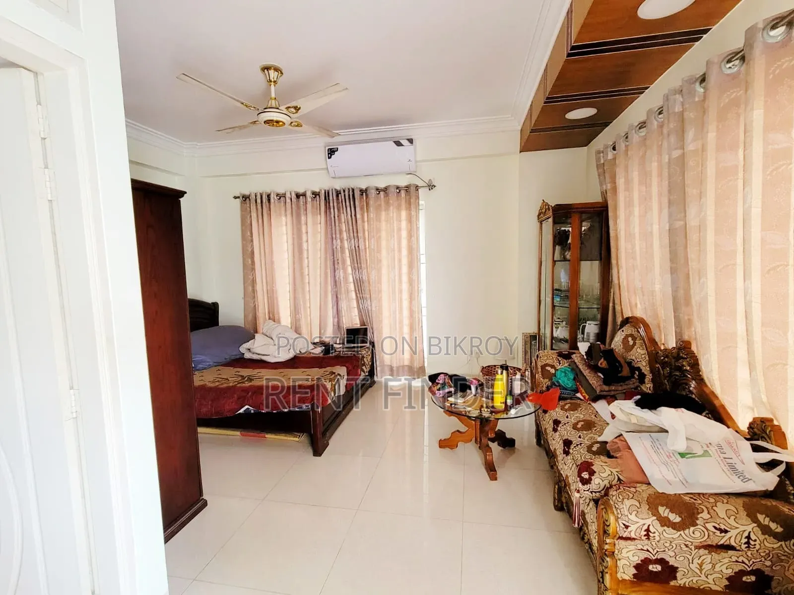 Furnished 1-Bedroom Apartment in Rent Finder.Com.Bd, Bashundhara for Rent in Basundhara