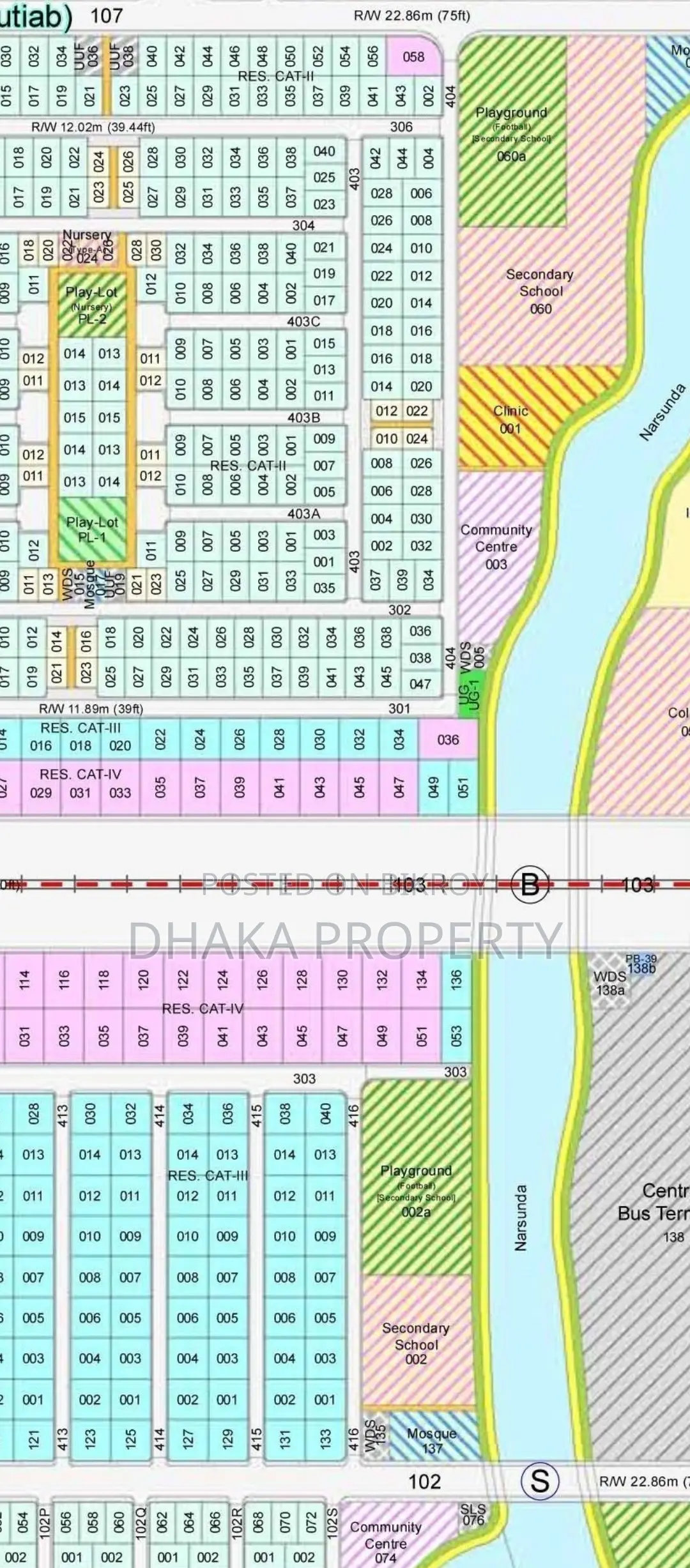 30/30ft Corner 5 Katha South/East at Sector-9 in Purbachal