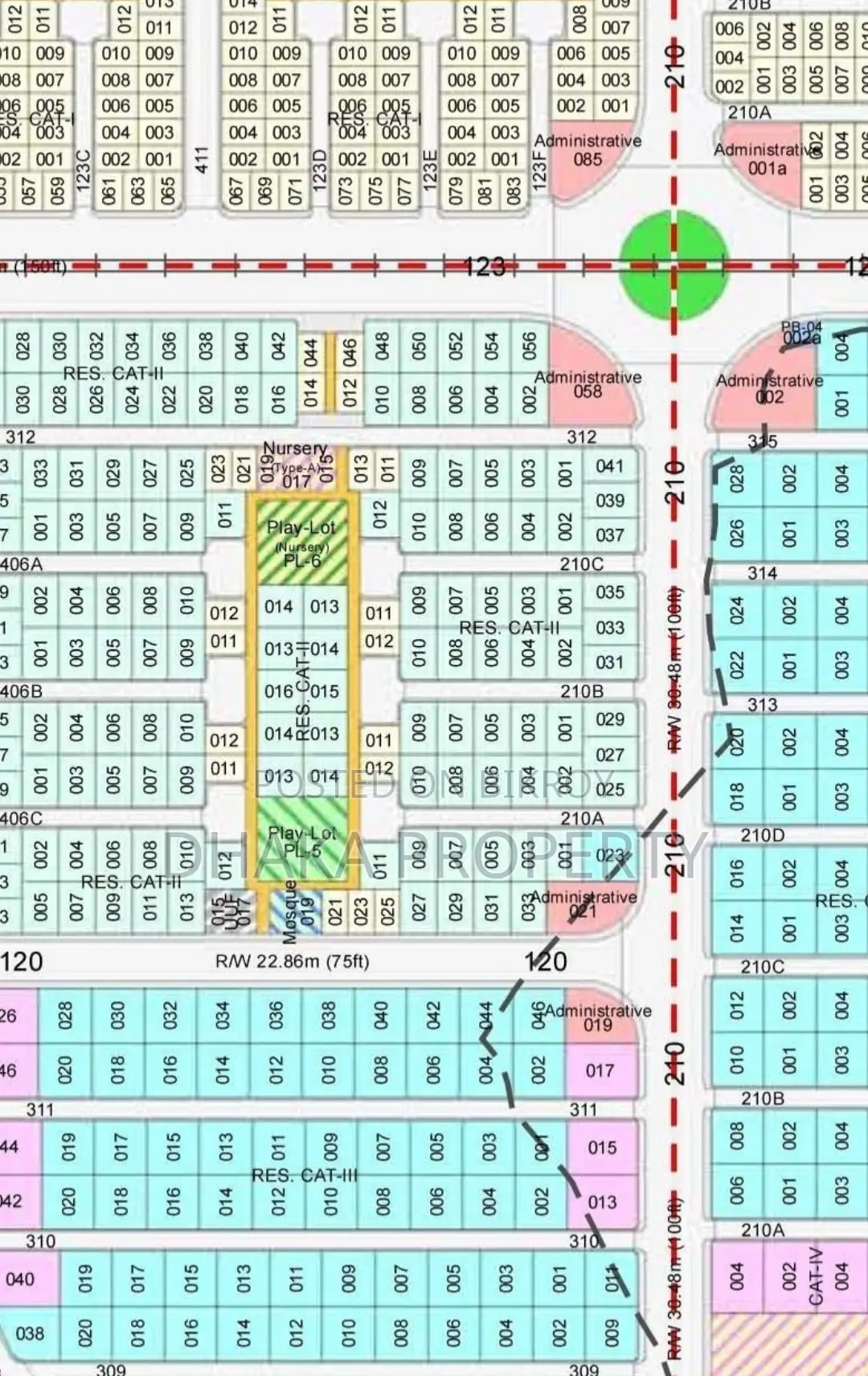 Front Open 3 Katha Park North at Sector-24 in Purbachal