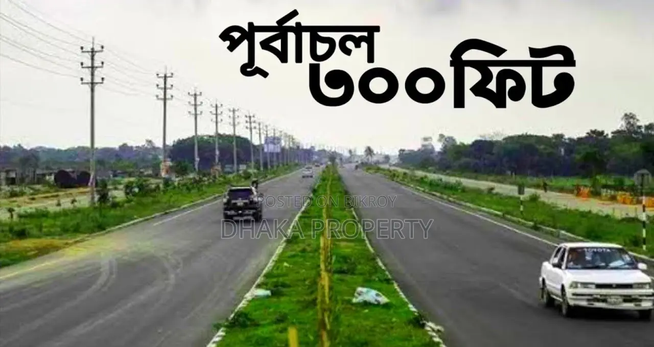 300ft Expressway 10 Katha South at Sector-9 in Purbachal