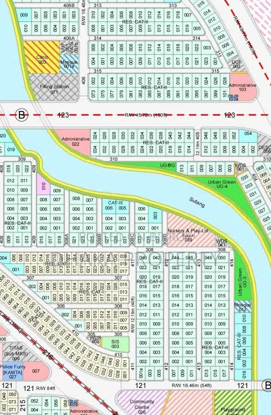 Nearby Lake 5 Katha South at Sector-22 in Purbachal