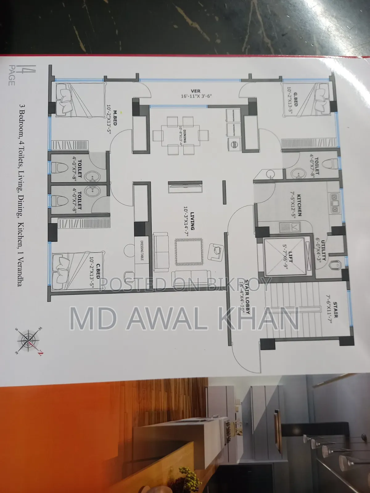 3-bedroom Apartment in Mohakhali DOHS for Sale in Mohakhali DOHS