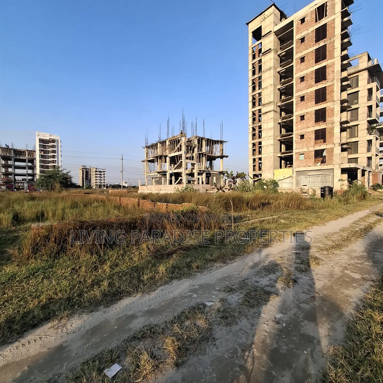 M-Block at South Face at Lake View Plot in Basundhara