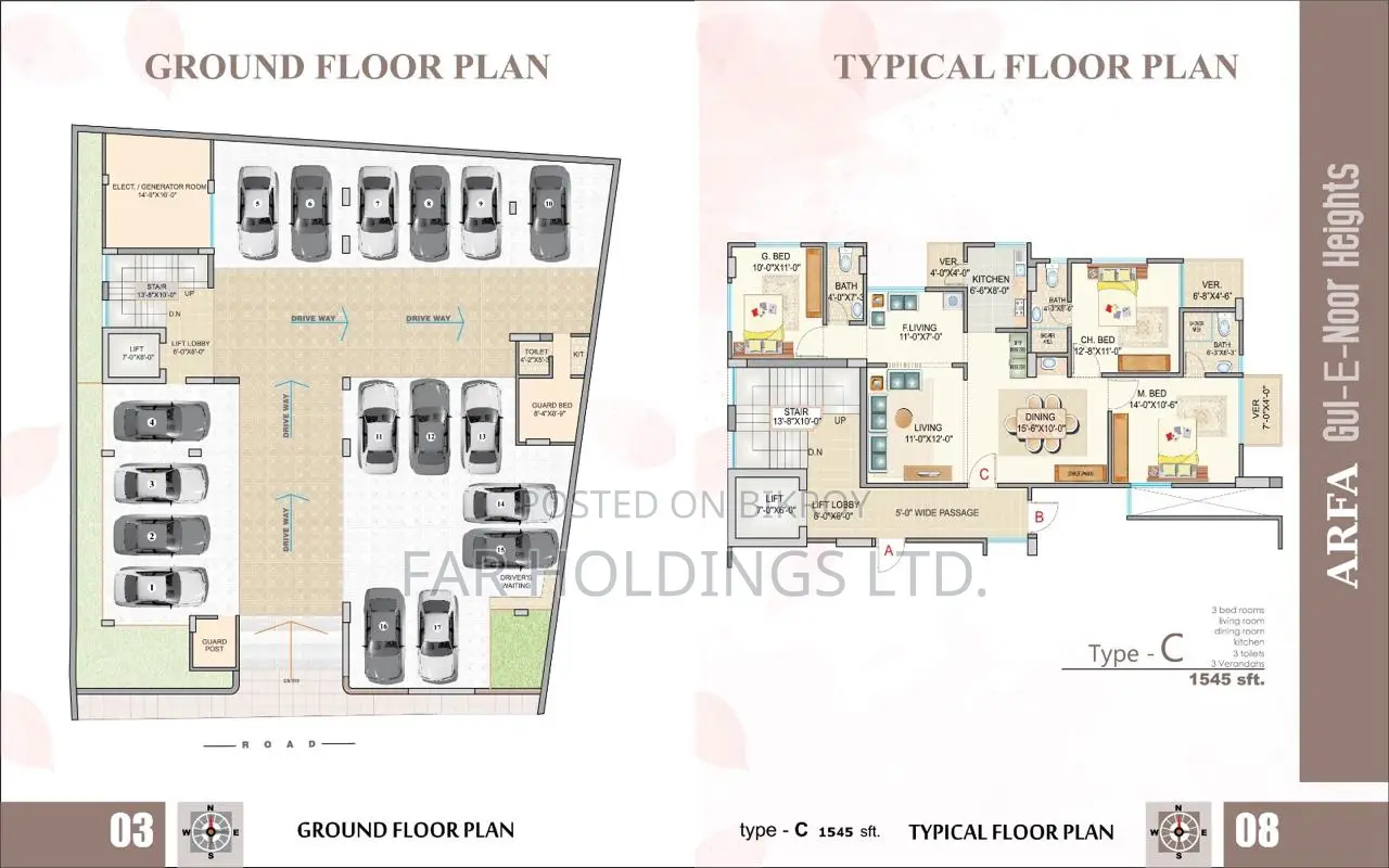 Furnished 3-Bedroom Apartment in Arfa Nur, Malibag for Sale in Malibag