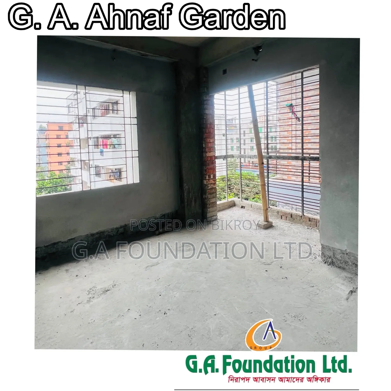 3-bedroom Apartment in G. A. Ahnaf Garden, Mirpur for Sale in Mirpur