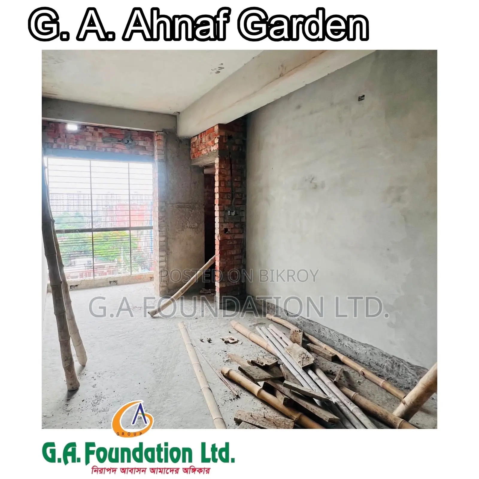 3-bedroom Apartment in G. A. Ahnaf Garden, Mirpur for Sale in Mirpur