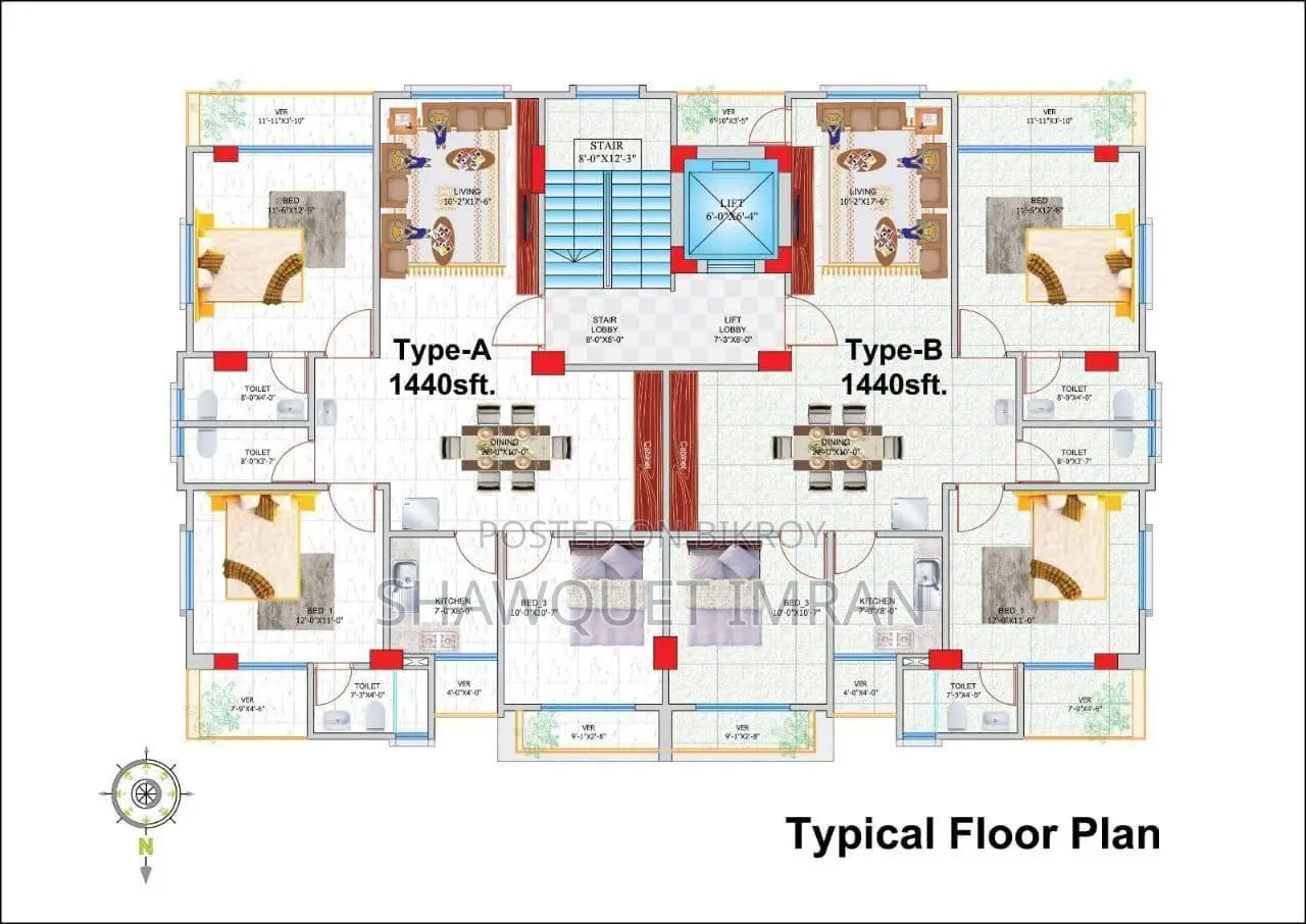 3-Bedroom Apartment in Badda for Sale in Badda