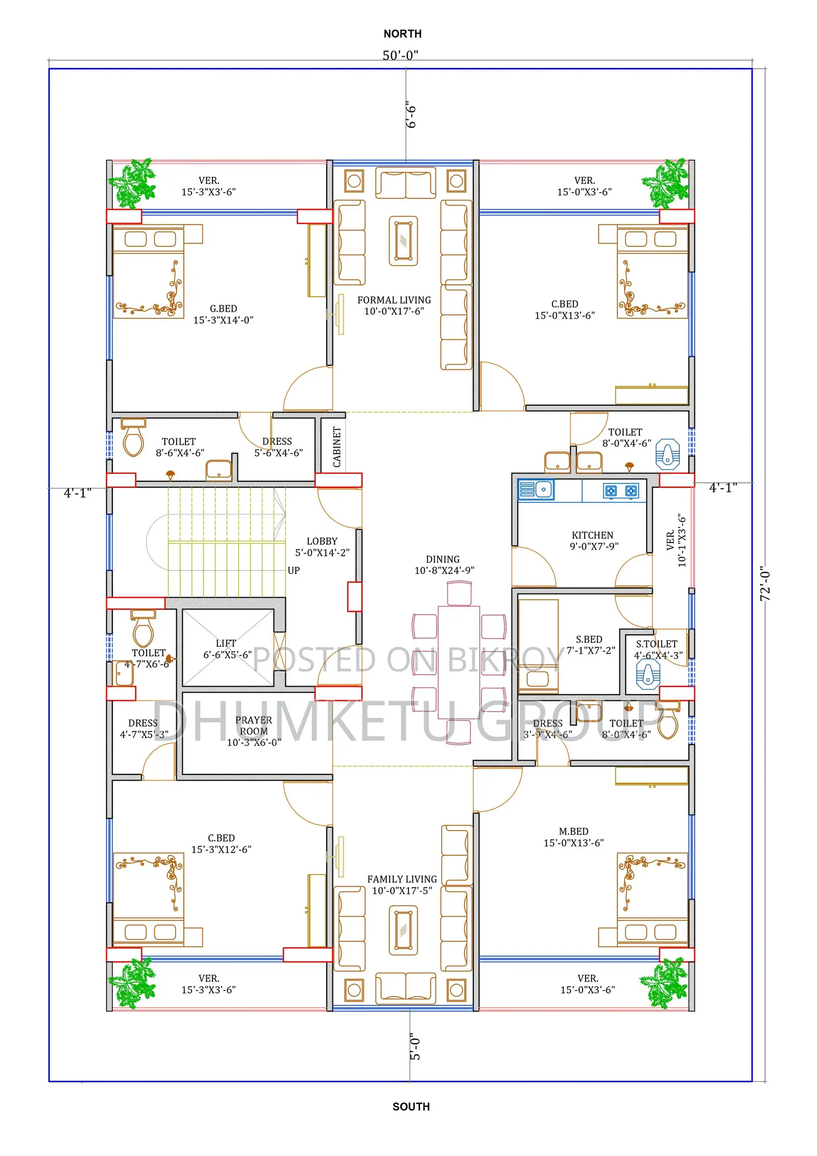 4-Bedroom Apartment In Heavenly Heights, Jalshiri Abason For Sale in Jalshiri Abason