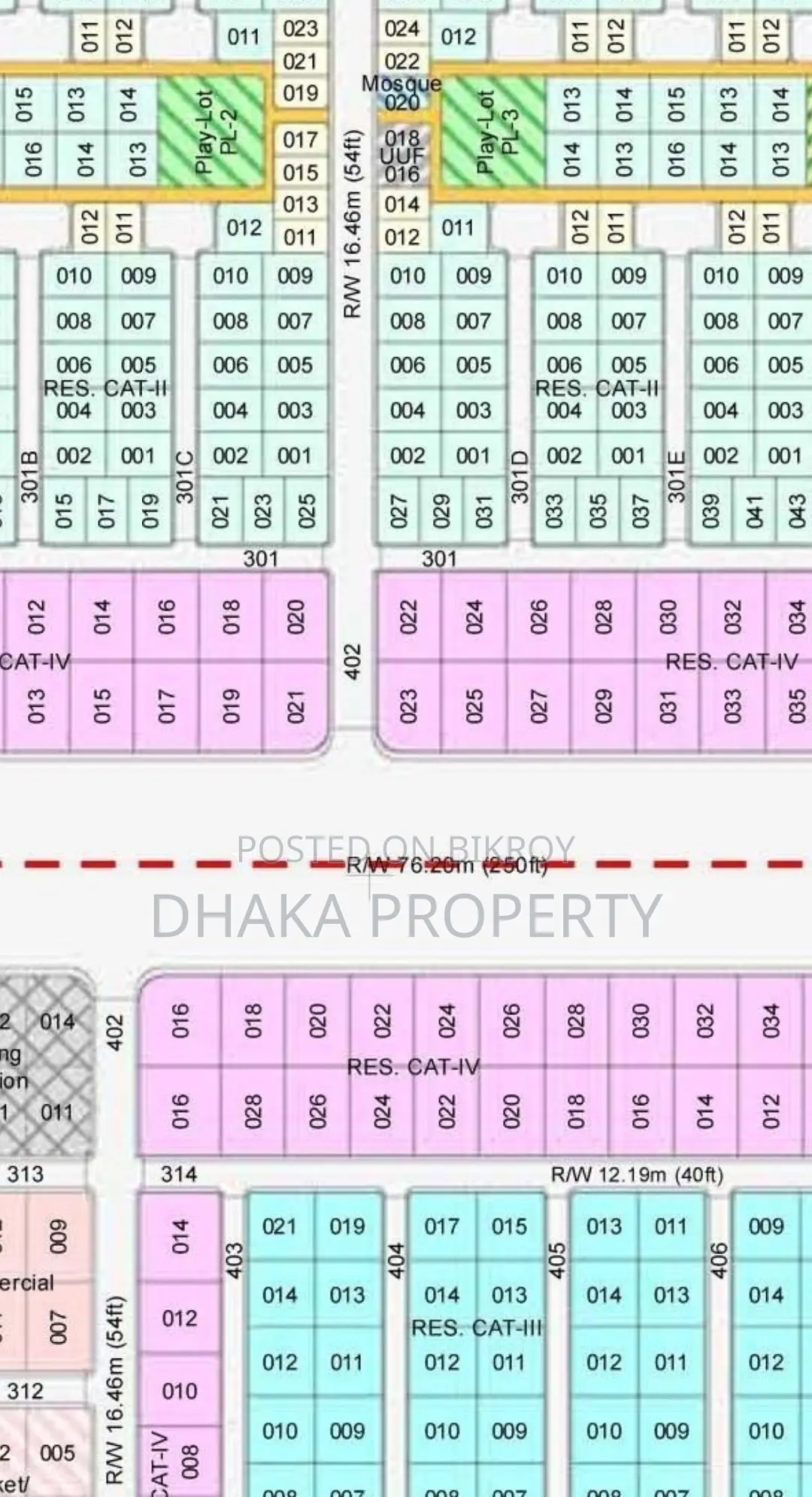 30/54ft Corner 5 Katha South/West at Sector-7 in Purbachal