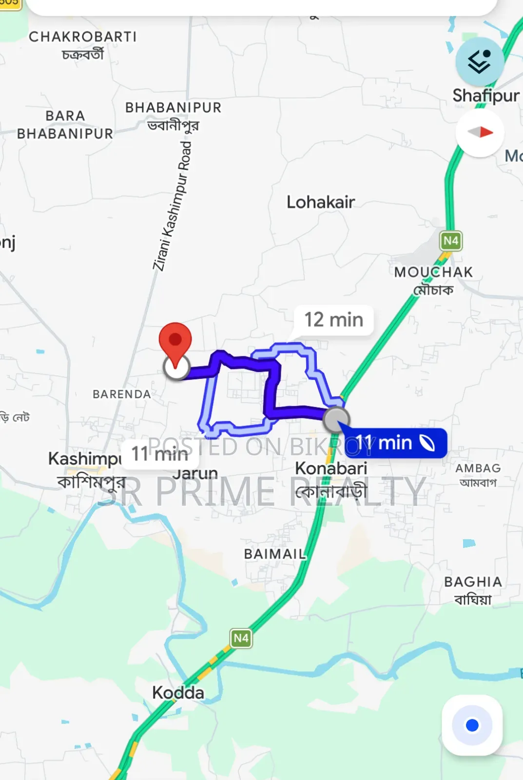 3 Decimal Plot in Konabari Kashimpur Gazipur Industrial Area on a Low Budget in Gazipur Sadar