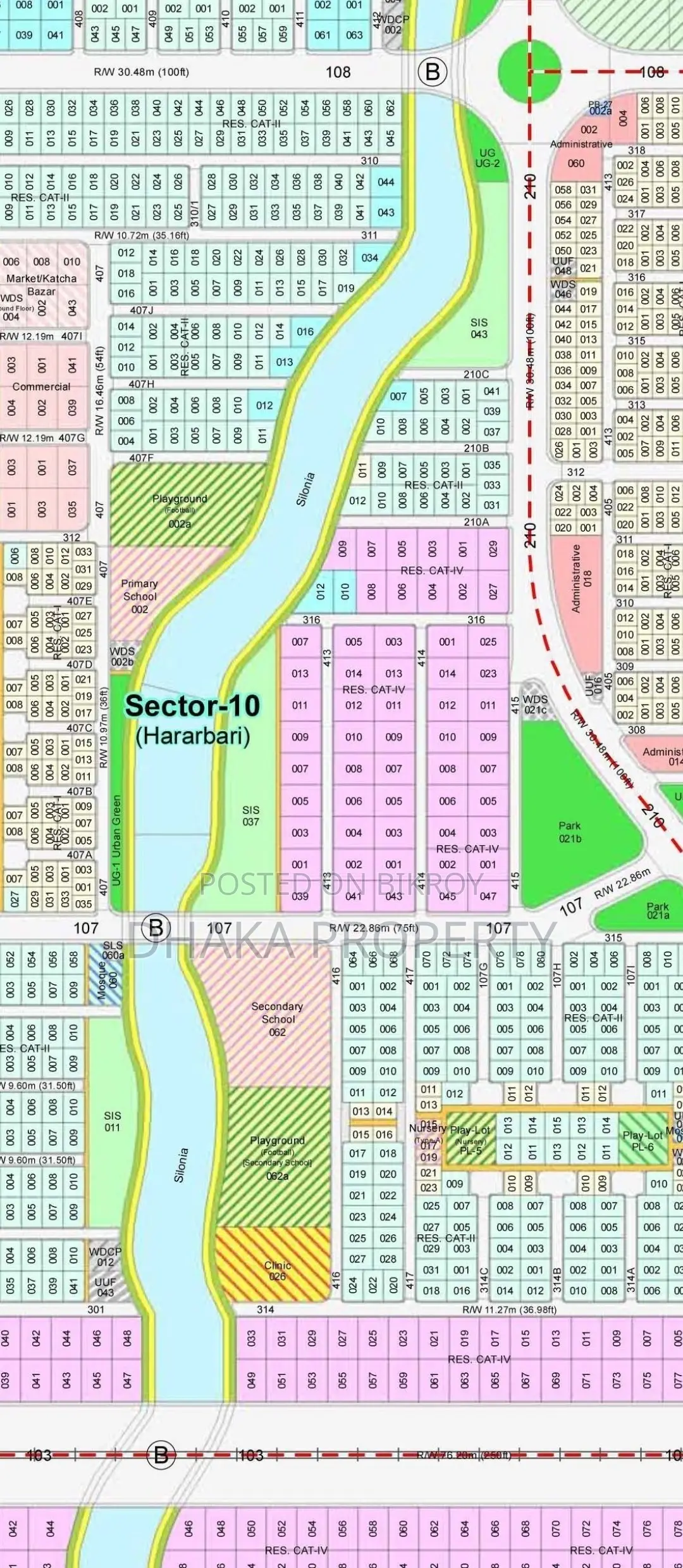 300ft Expressway 10 Katha South at Sector-10 in Purbachal
