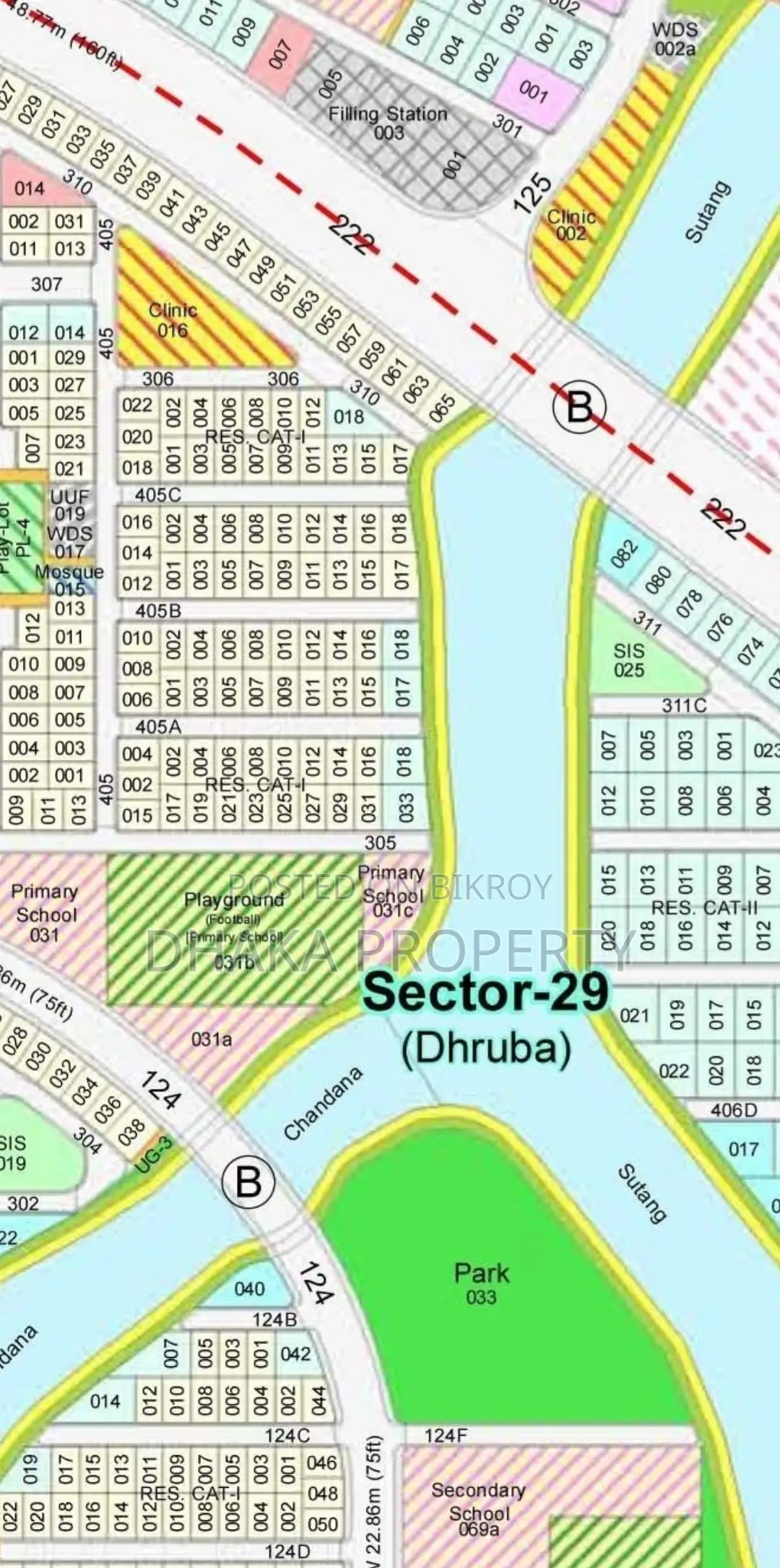 Nearby Lake 3 Katha South at Sector-29 in Purbachal