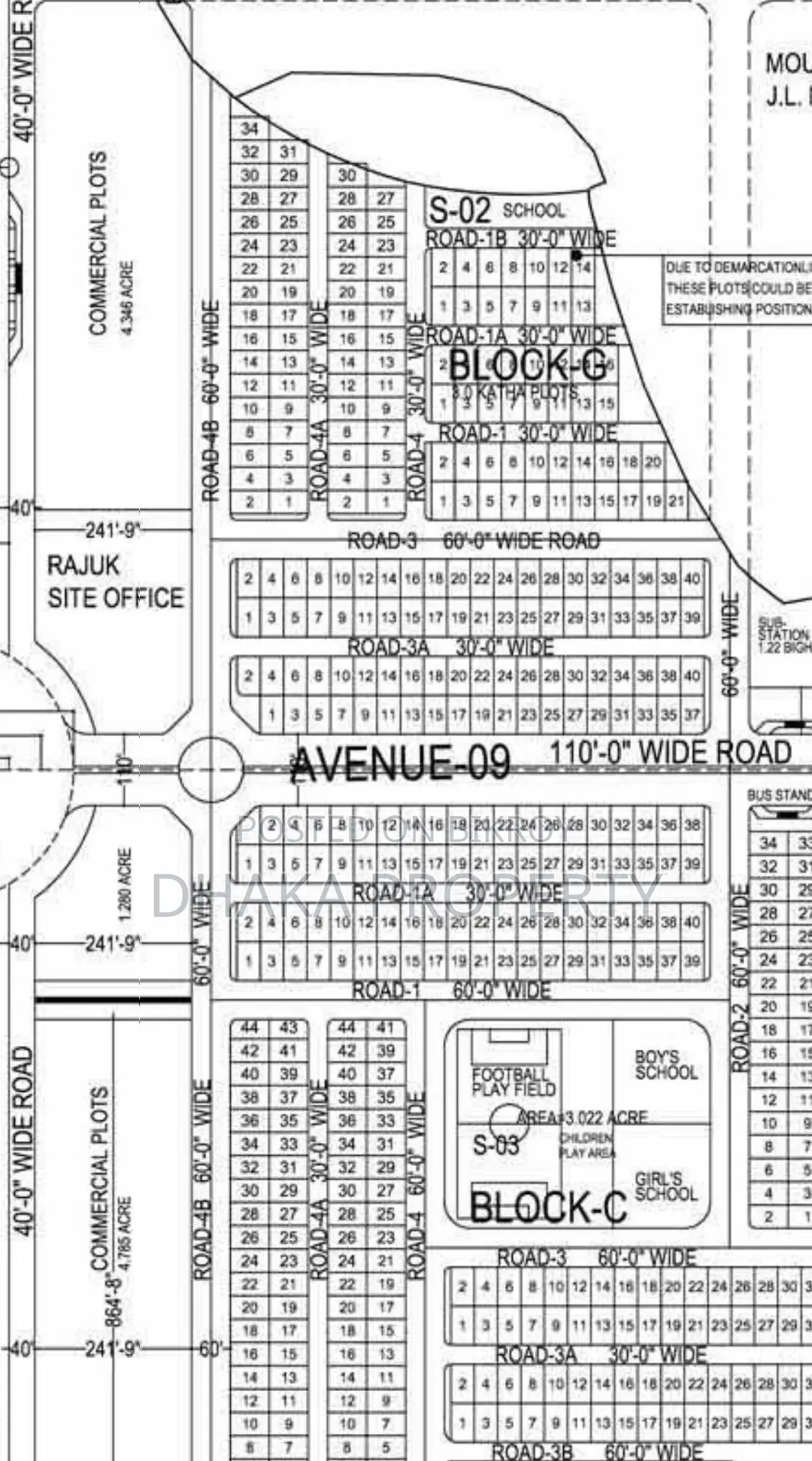 60ft Road 3 Katha Park South at Sector-15/G in Uttara