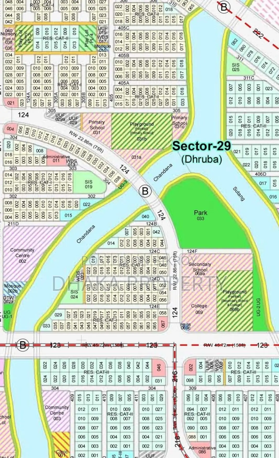 Purbachal Land Sale 3 Katha North at Sector-29 in Purbachal