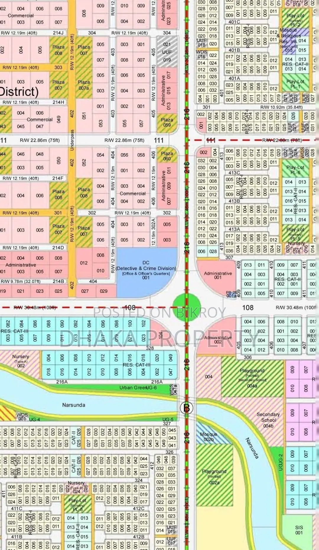 7.5 Katha Commercial Plot Sale Sector-9 in Purbachal