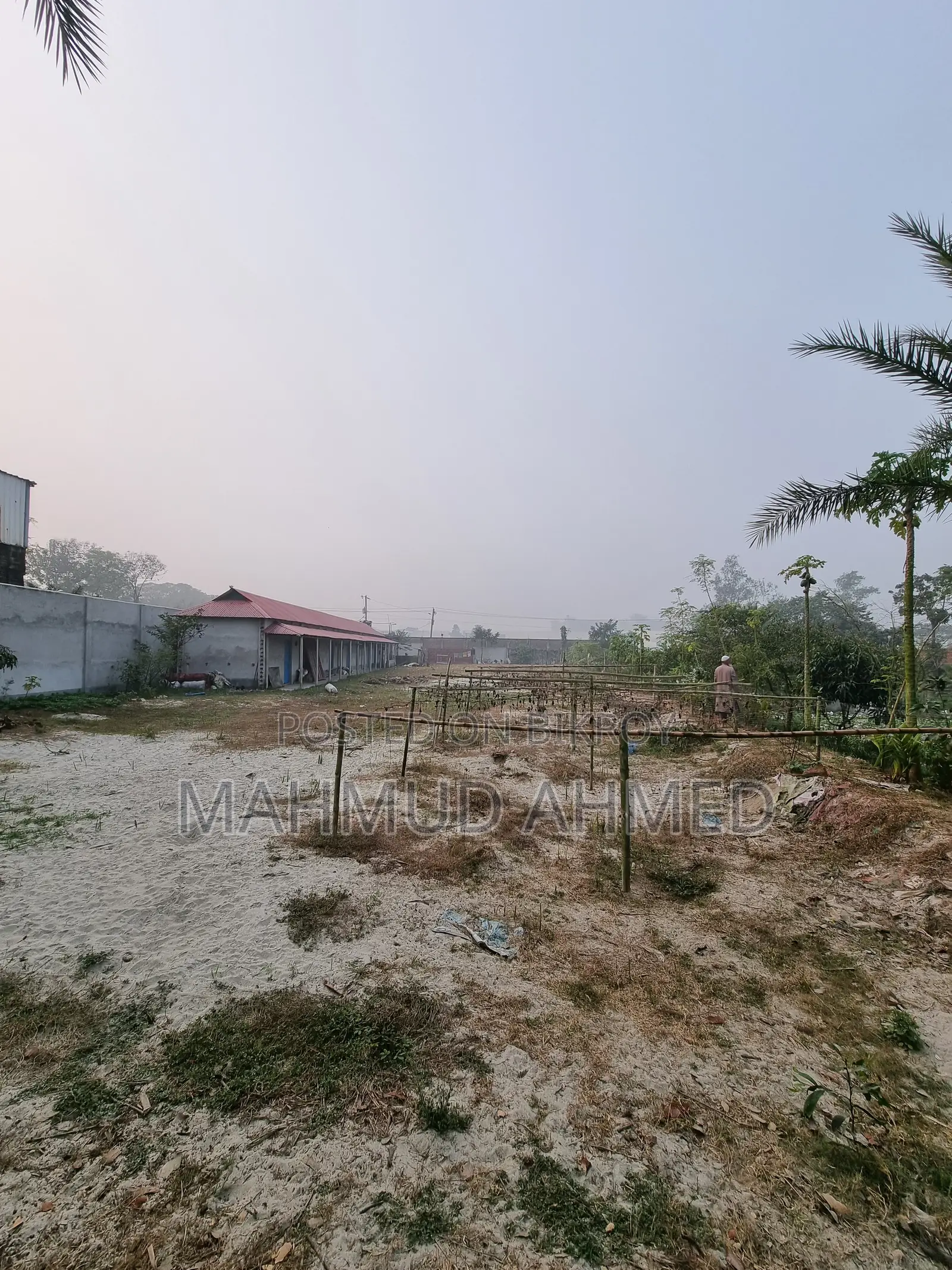 39 Decimal Commercial Land with Boundary Wall for Sale in Mahna Bhabanipur, Gazipur in Gazipur Sadar