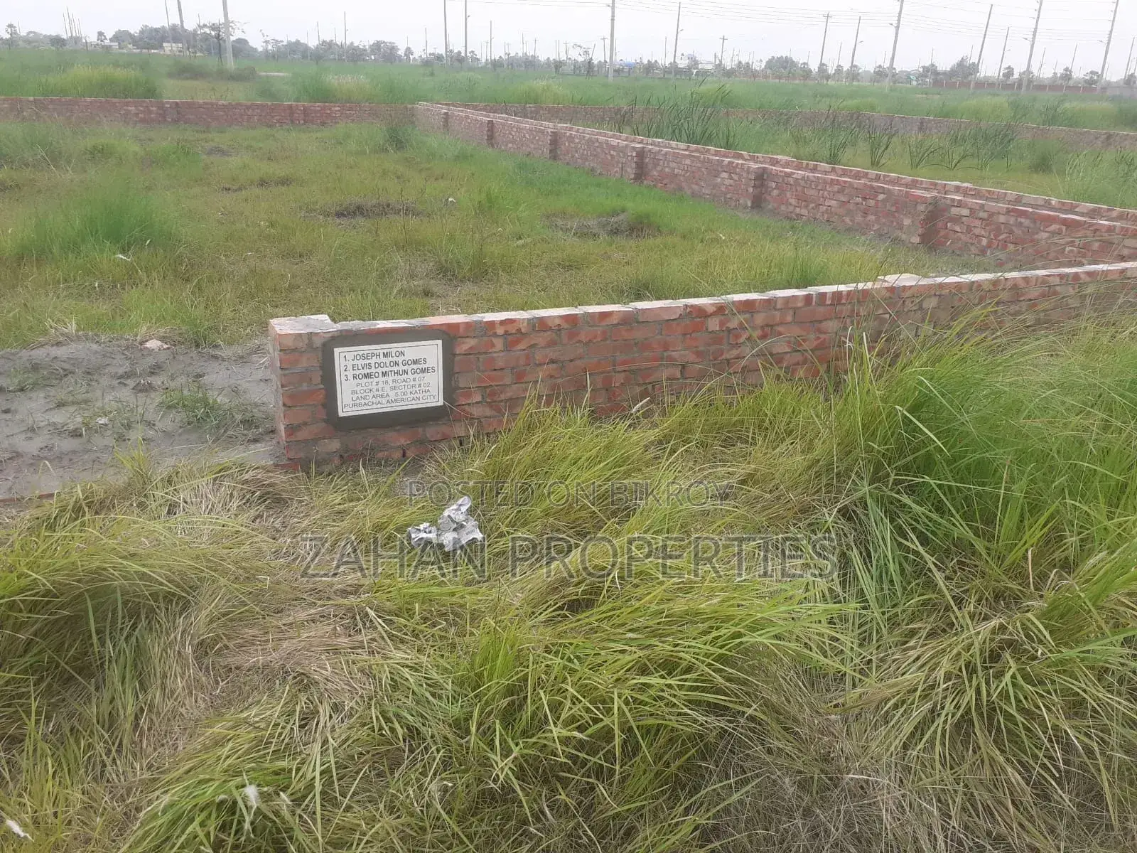 Jalshari 02 Np Sec 100 Ft Road 05 Katha South Face Plot Sell in Jalshiri Abason