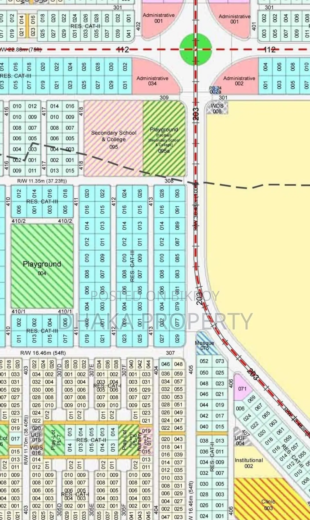 300ft Expressway 7.5 Katha East at Sector-13 in Purbachal