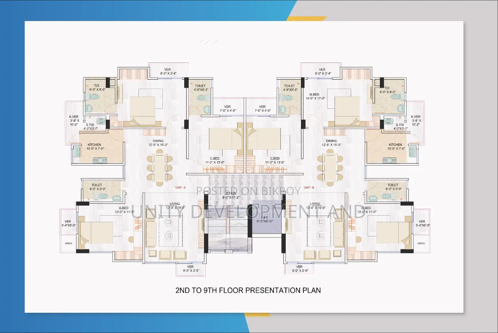 3bdrm Apartment in Unity Parvin Kunjo, Panthapath for Sale in Panthapath