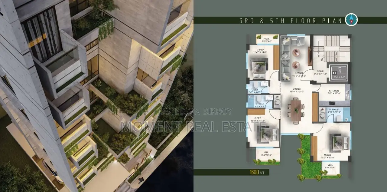 3bdrm Apartment in Moment Real Estate, Basundhara for Sale in Basundhara