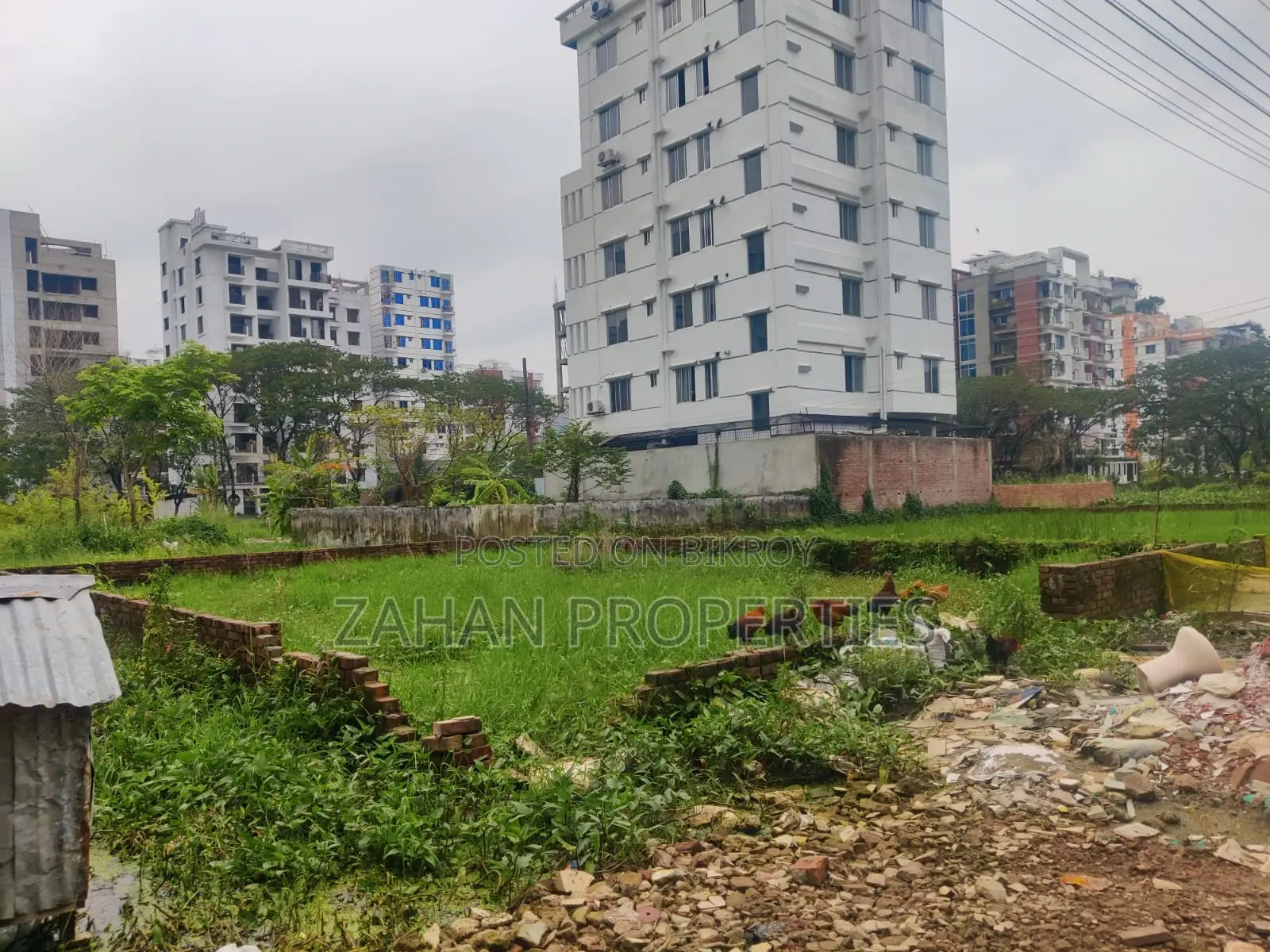 K Block 5 Katha Lake View Plot Sell in Basundhara