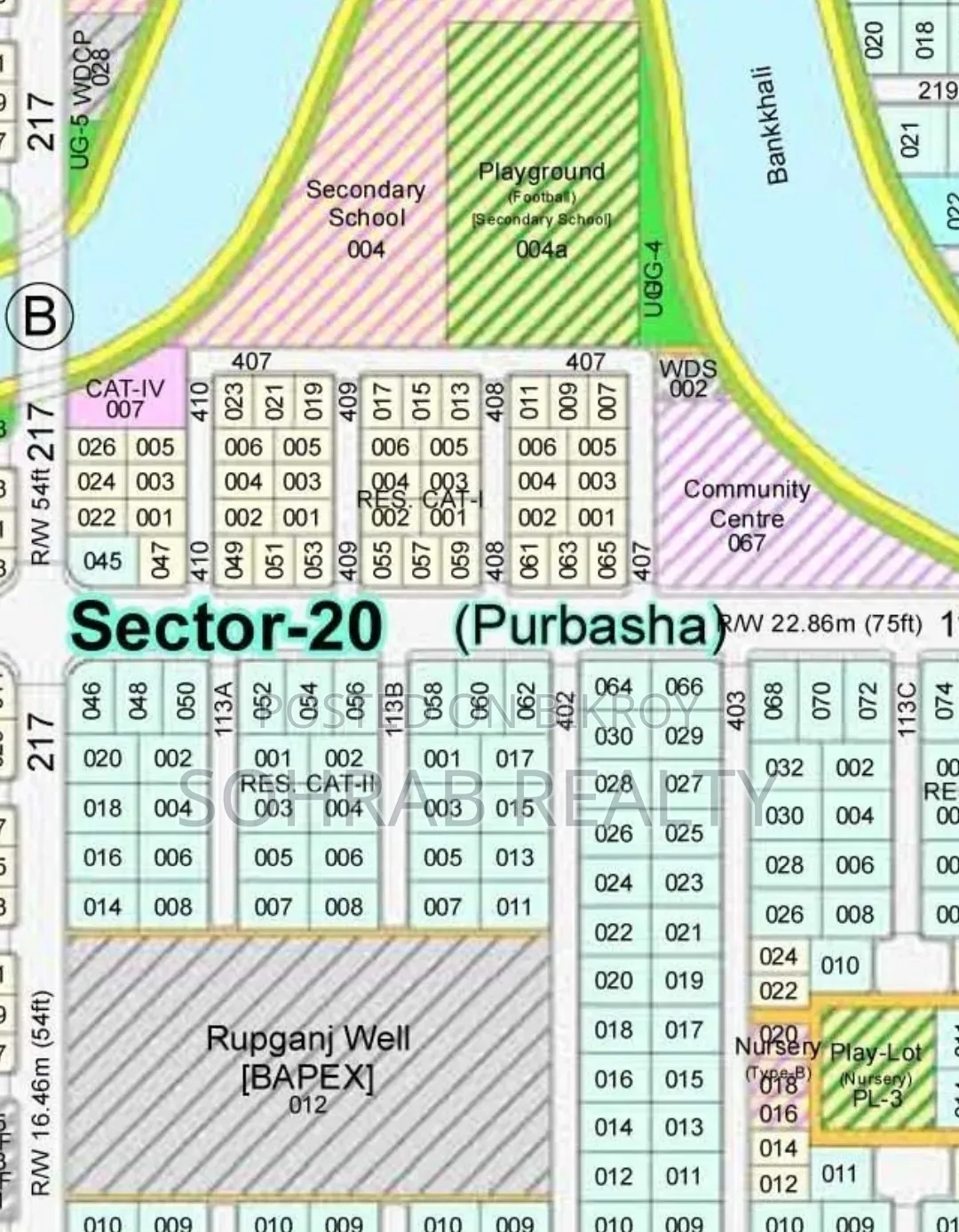 5 Katha Plot Purbachal Sector -20 in Purbachal