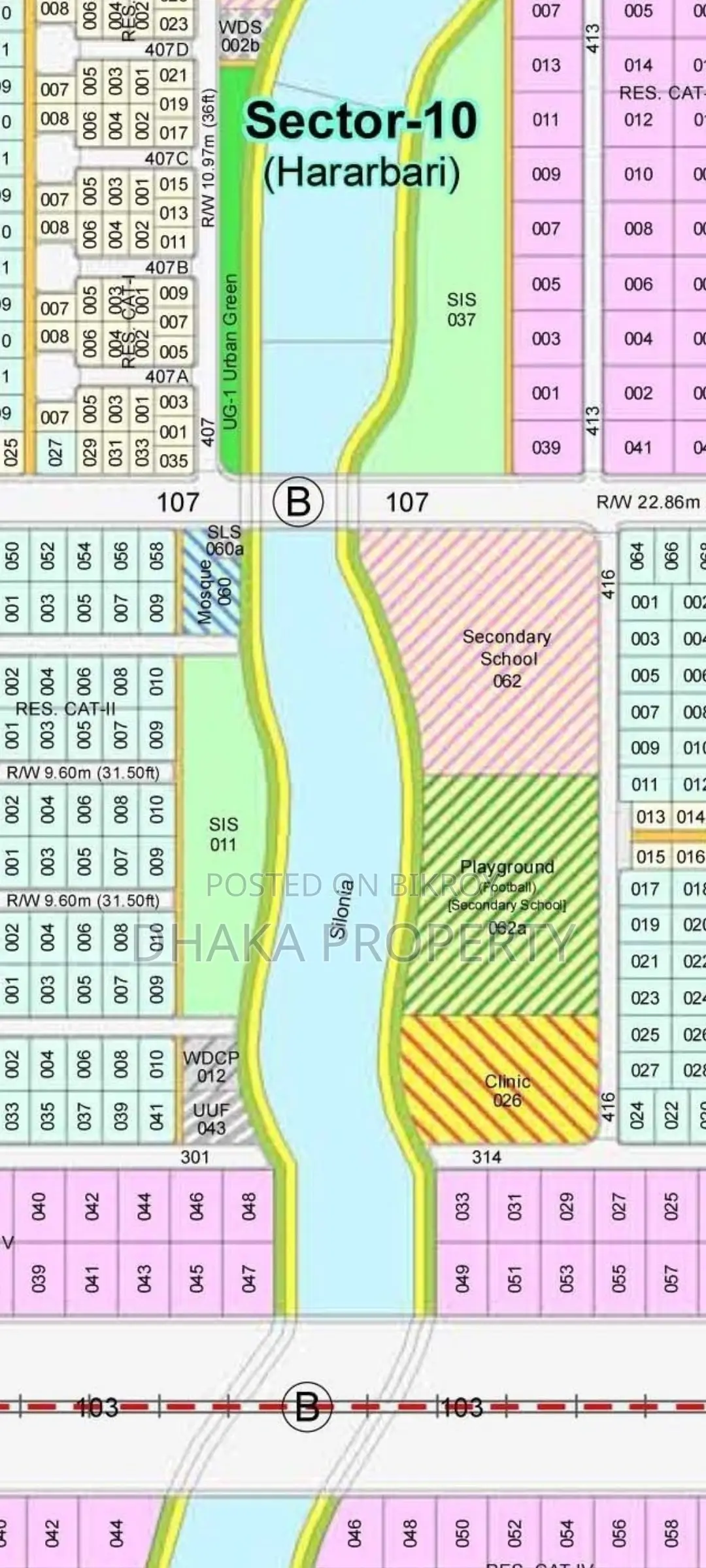 Nearby 300ft 5 Katha Lake East at Sector-10 in Purbachal