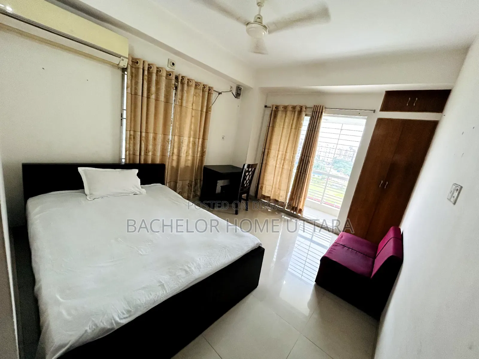 Full Furnished Bachelor Room Rent in Uttara