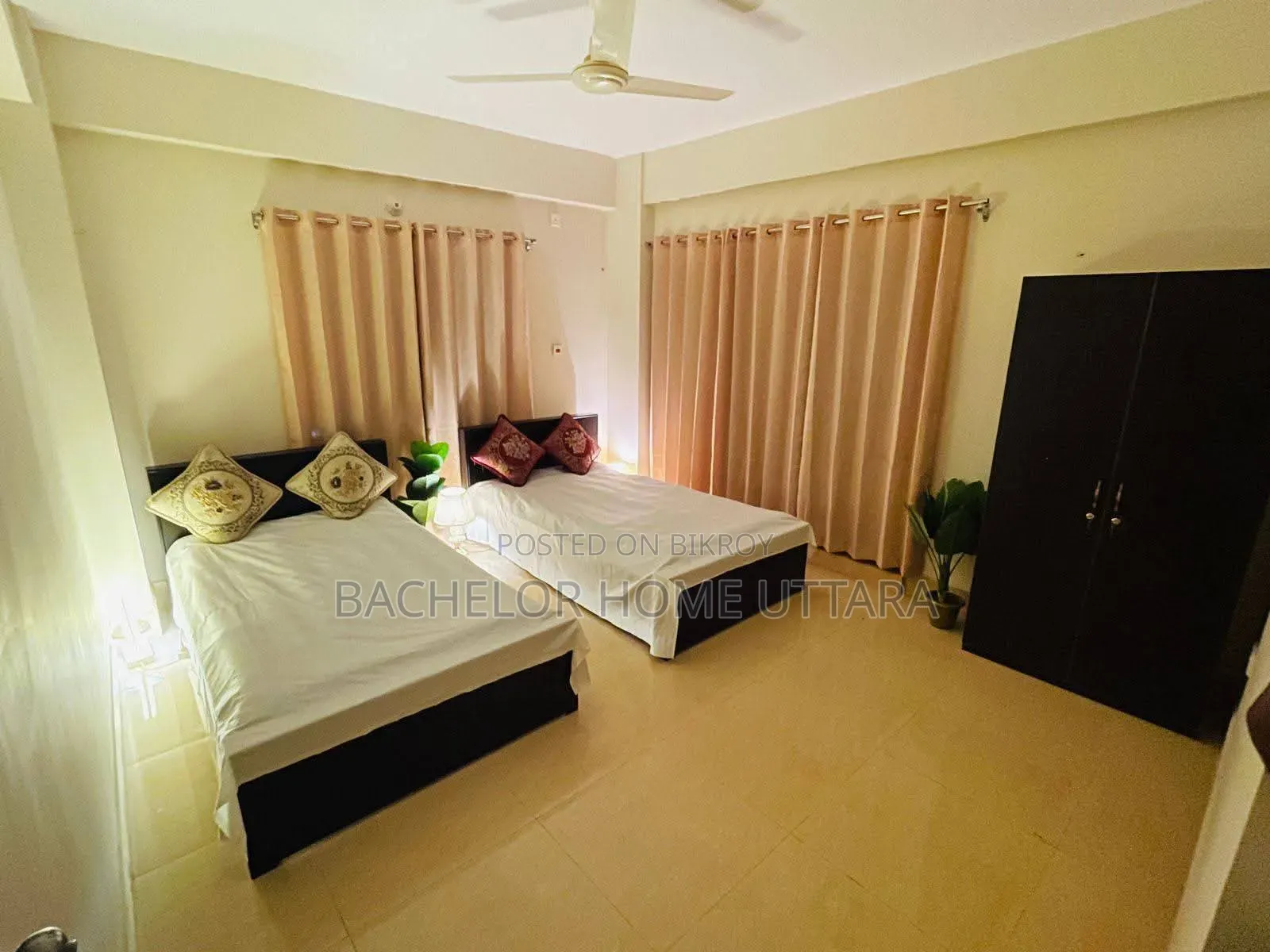 Full Furnished Bachelor Room Rent in Uttara