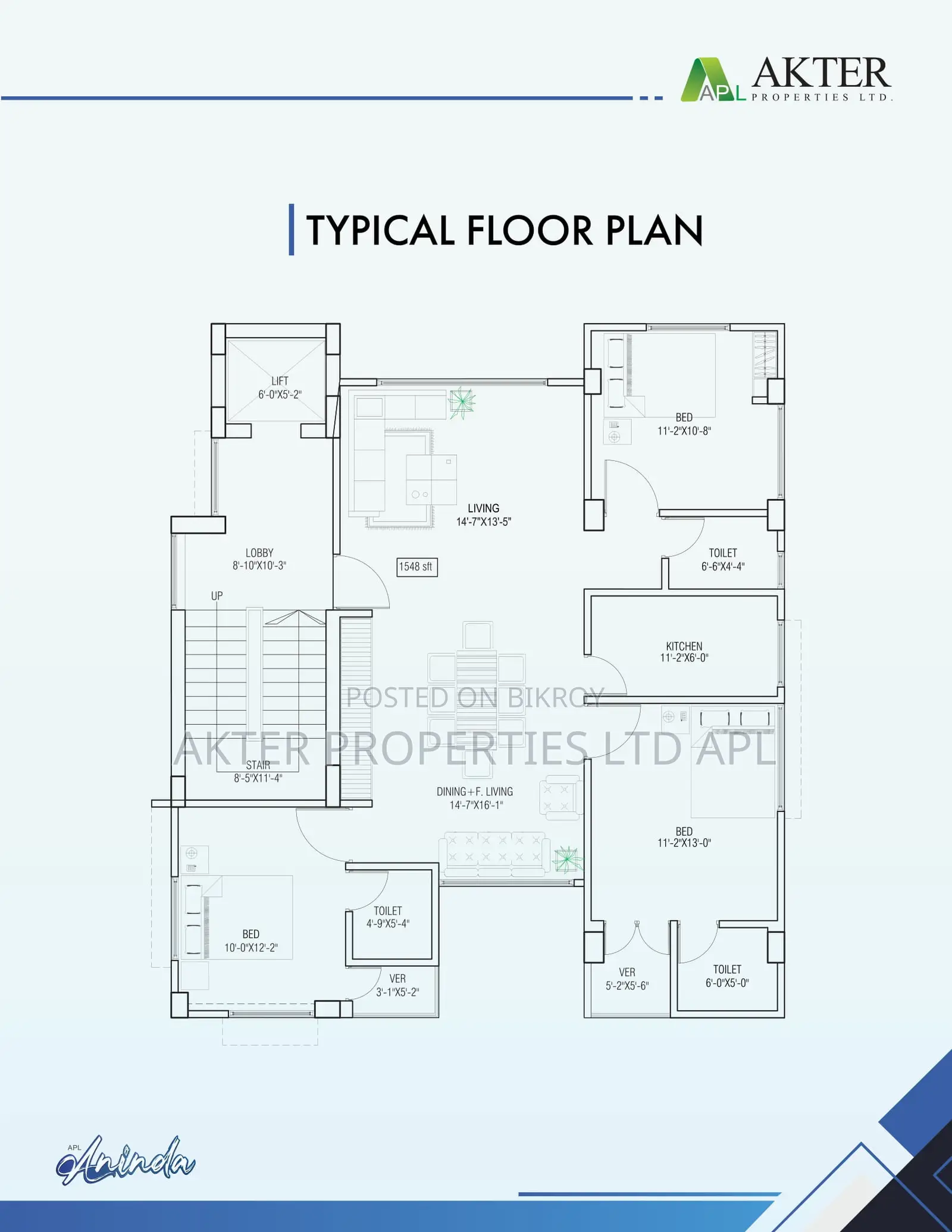 3-bedroom Apartment in Mohammadpur for Sale in Mohammadpur