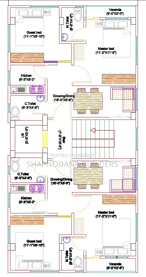 2-Bedroom Apartment in S.Bithikaloy-08, Mohammadpur for Sale in Mohammadpur