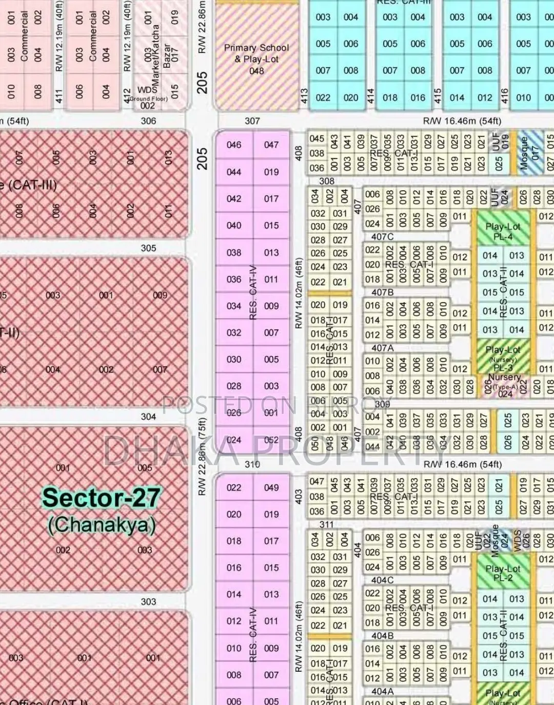 Semi Corner 3 Katha North/East At Sector-27 in Purbachal