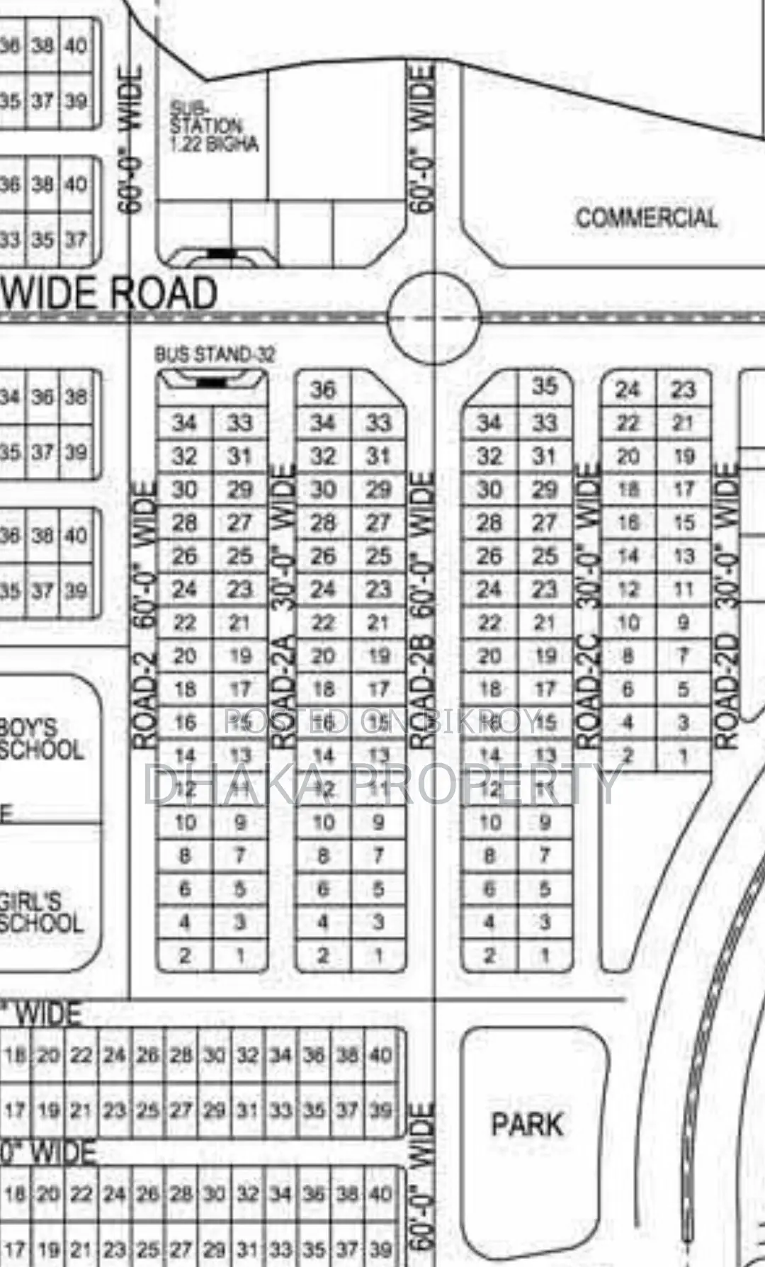 60ft Zora 6 Katha Park East at Sector-15/C in Uttara