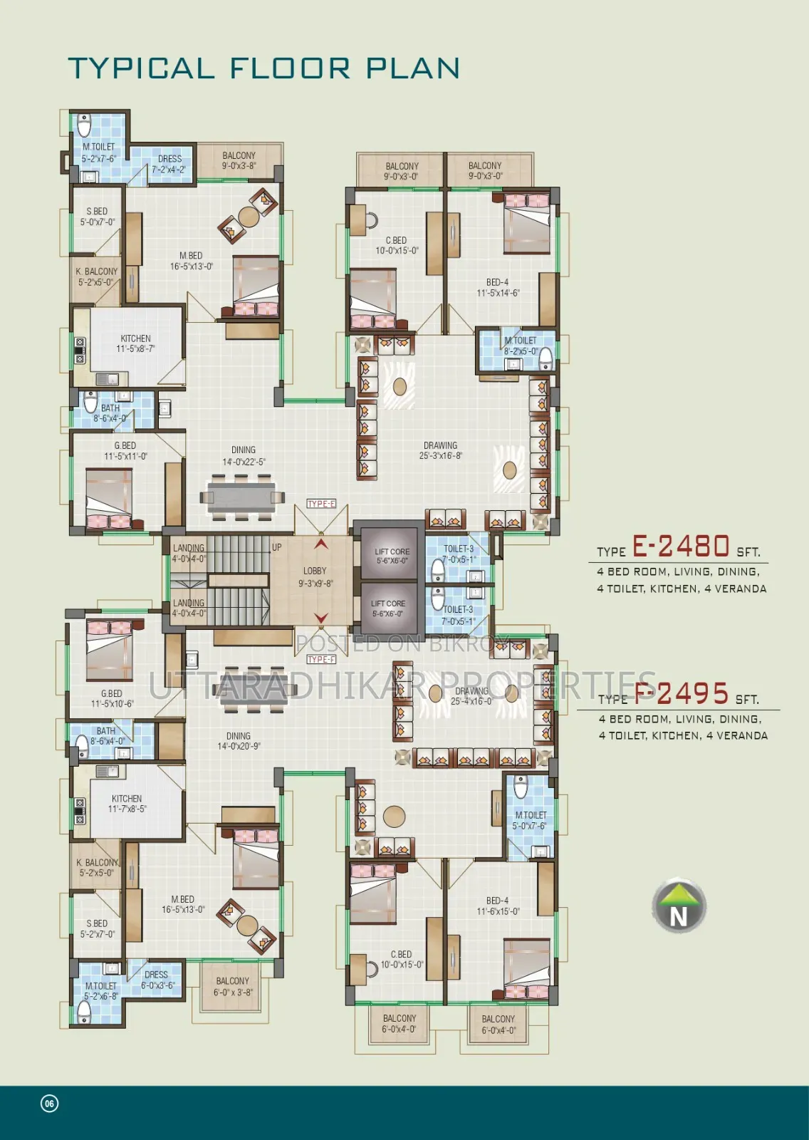 3-Bedroom Apartment in Upl Shwapno Neer, Cantonment for Sale in Cantonment