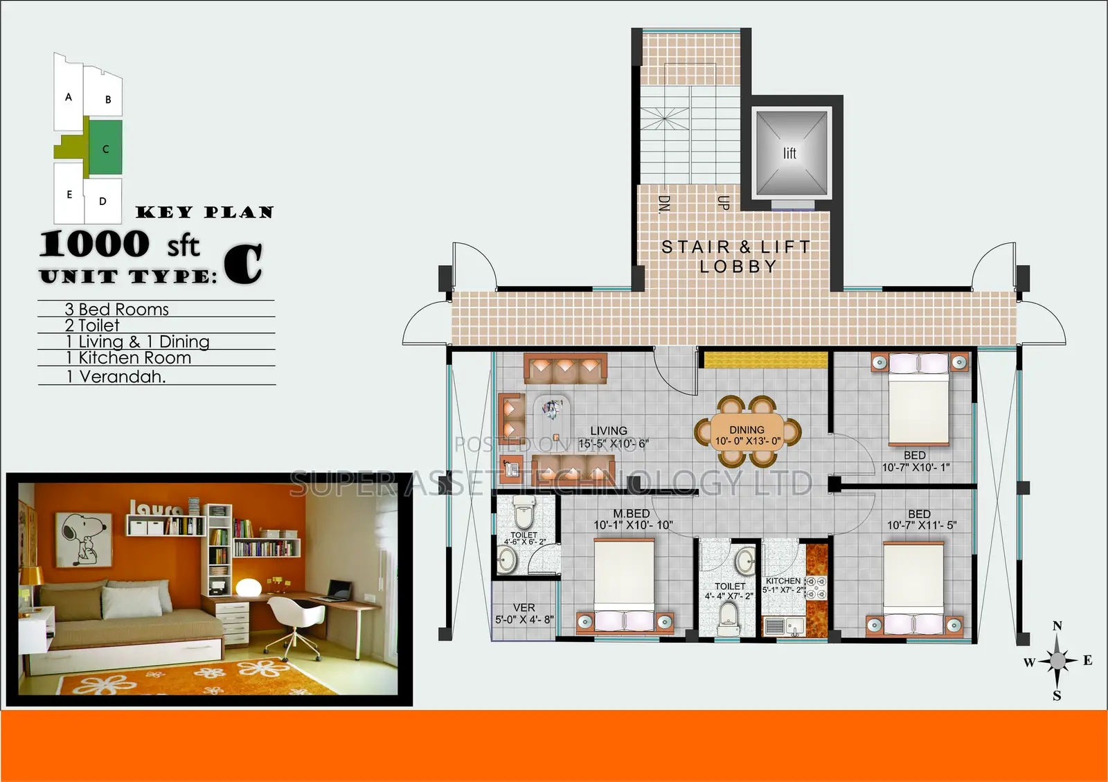 3-Bedroom Apartment in Keraniganj for Sale in Keraniganj