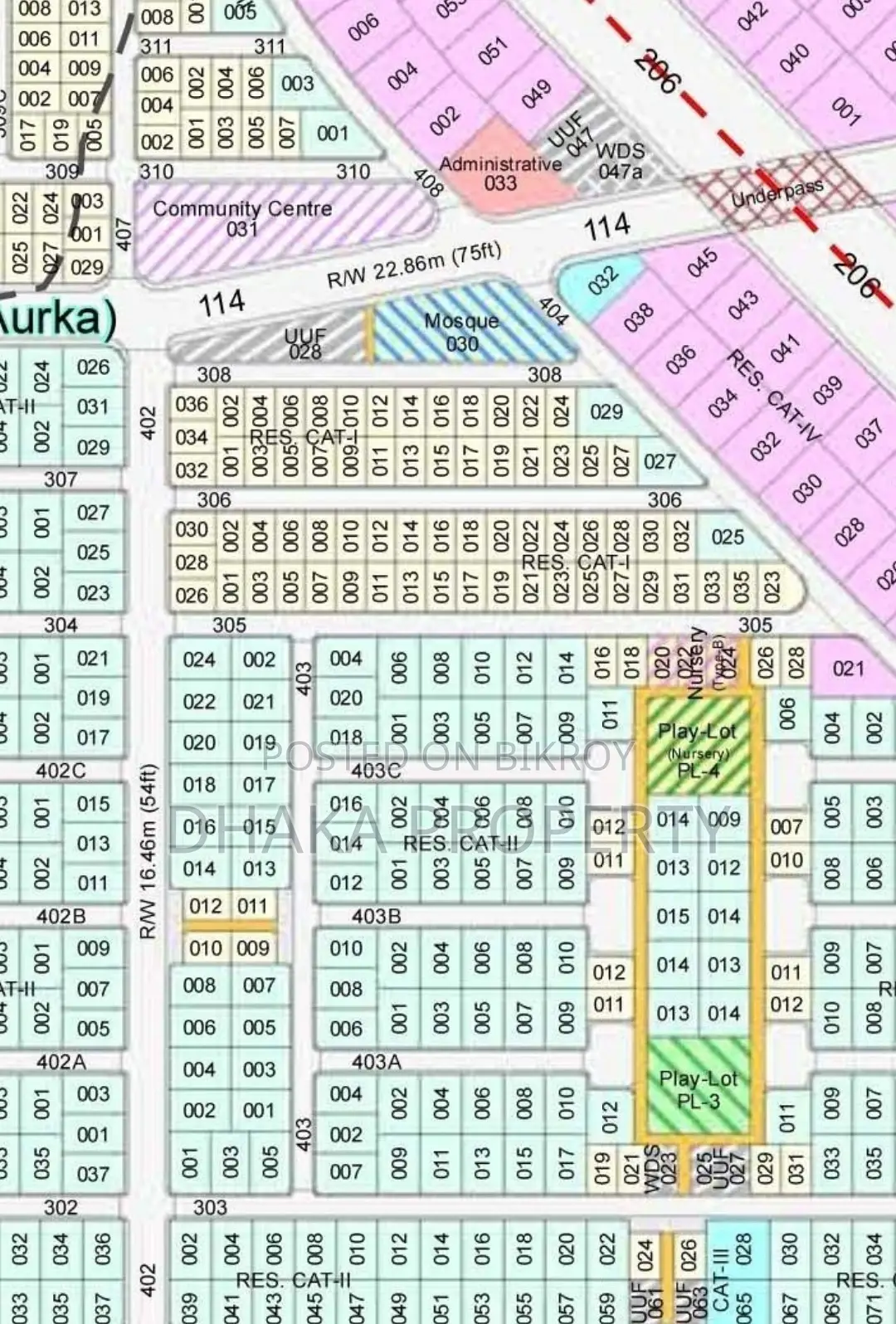 Corner 5 Katha Plot in Sector-17 in Purbachal
