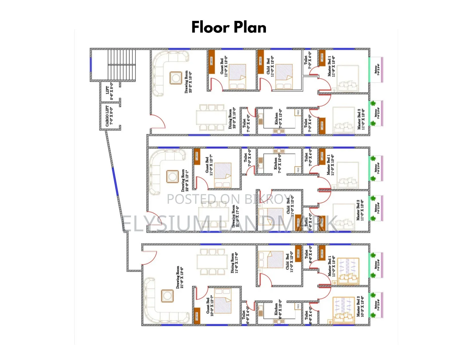 4-bedroom Apartment in Trust Green City, Mirpur DOHS for sale in Mirpur DOHS