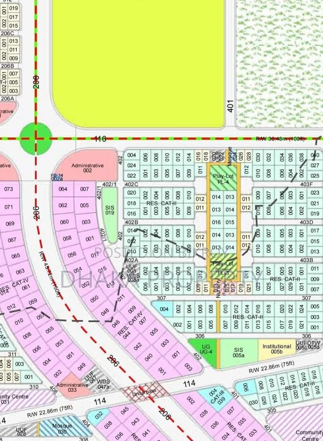 Corner 3 Katha South/East at Sector-18 in Purbachal