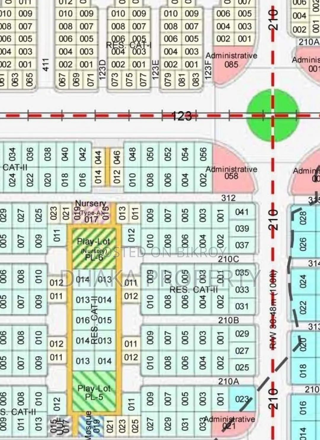 Front Open 3 Katha North Facing Plot at Sector-24 in Purbachal