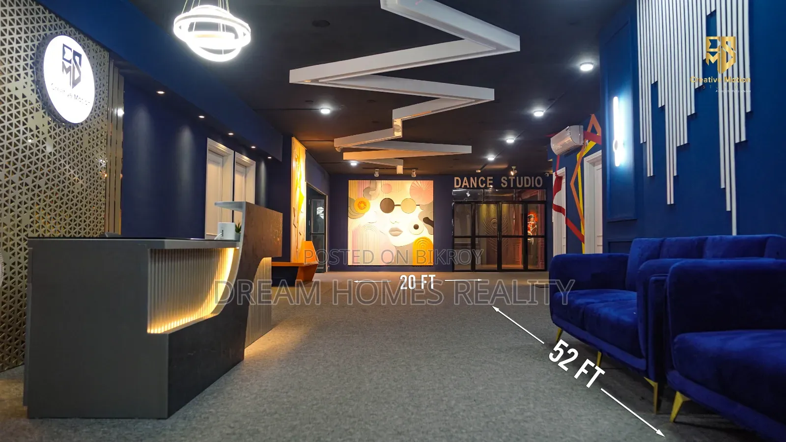 Studio Commercial Space Rent at Banani in Banani