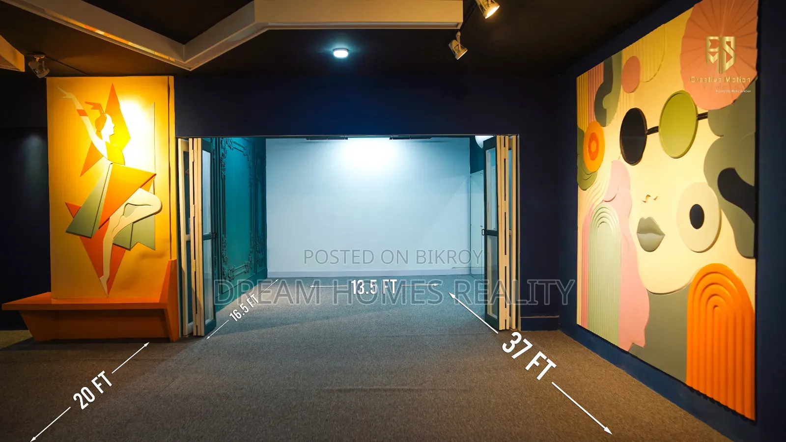 Studio Commercial Space Rent at Banani in Banani