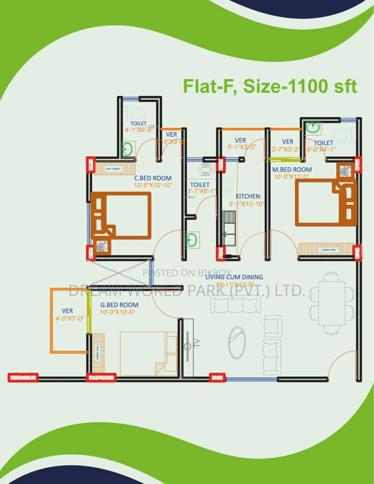 Mini Flat in Dhanmondi for sale in Dhanmondi