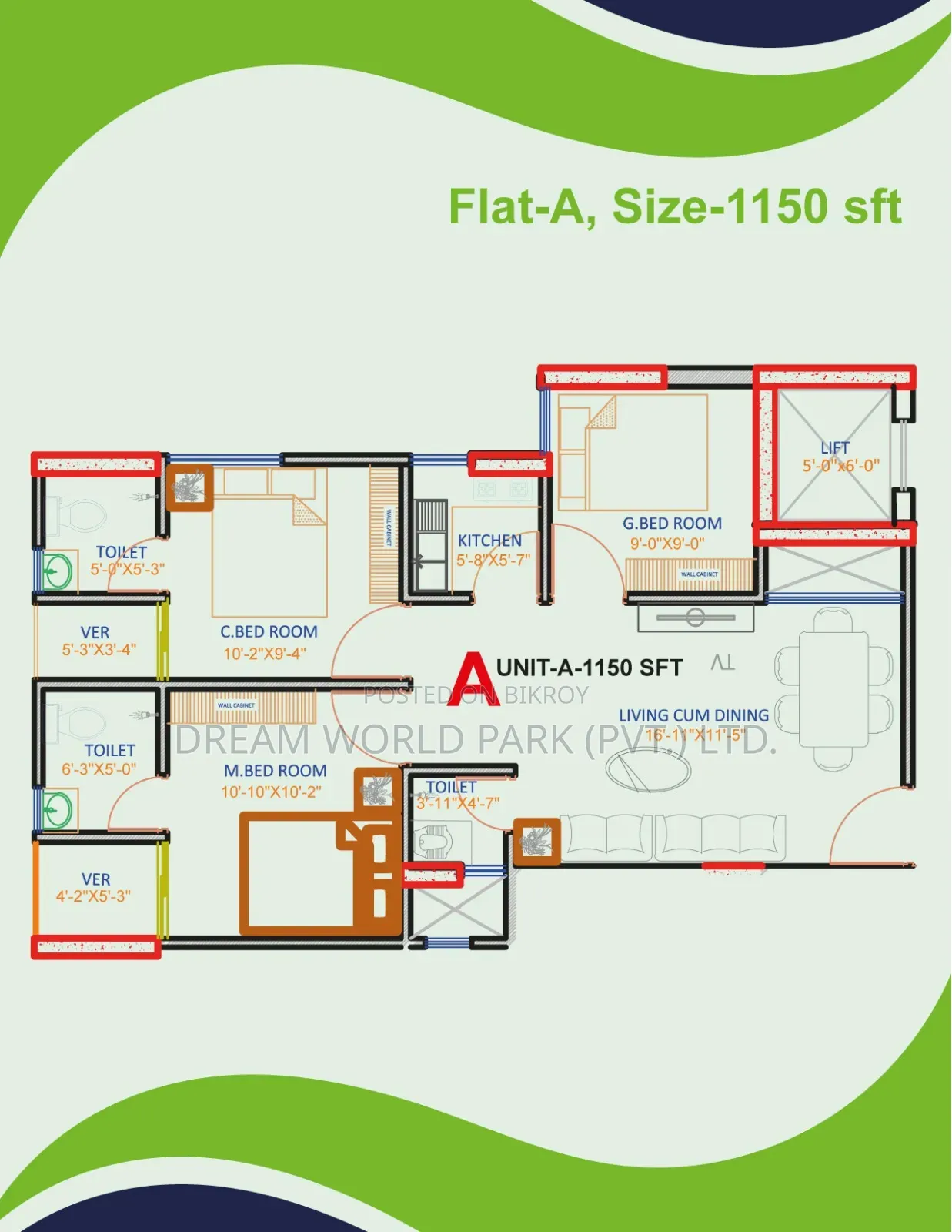 Mini Flat in Dhanmondi for sale in Dhanmondi