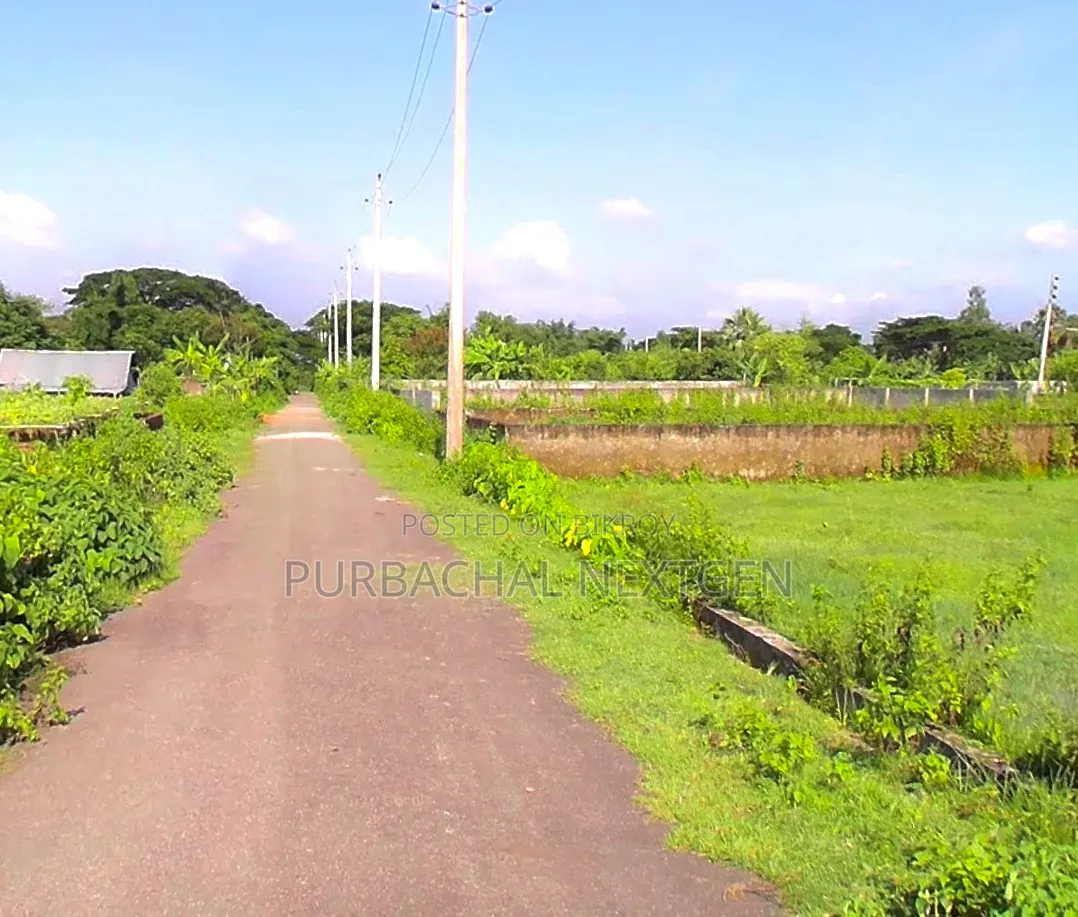 Adjacent to 180ft Asian Highway Corner 3 Katha Plot Sale at Purbachal in Purbachal
